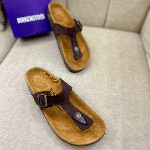 Birkenstock Gizeh Brown Sandals First Copy Replica