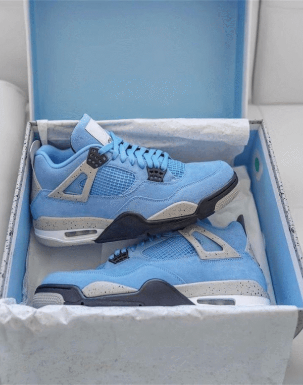Air Jordan Retro 4 University Blue UNC First Copy