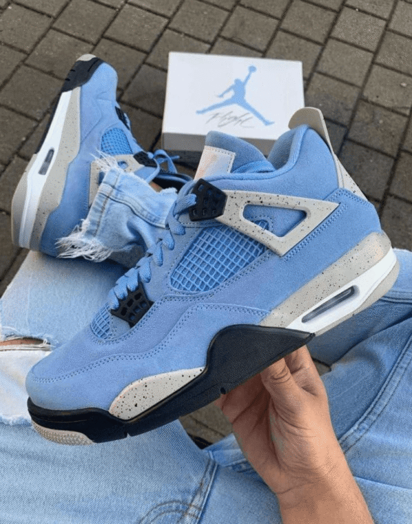 Air Jordan Retro 4 University Blue UNC First Copy