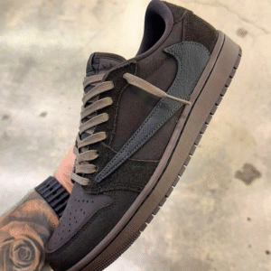 Nike Air Jordan 1 Low X Travis Scott Velvet Brown First Copy