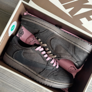 Nike Air Jordan 1 Low X Travis Scott Velvet Brown First Copy