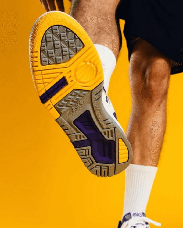 Asics EX89 Lakers White Gentry Purple - First Copy Replica