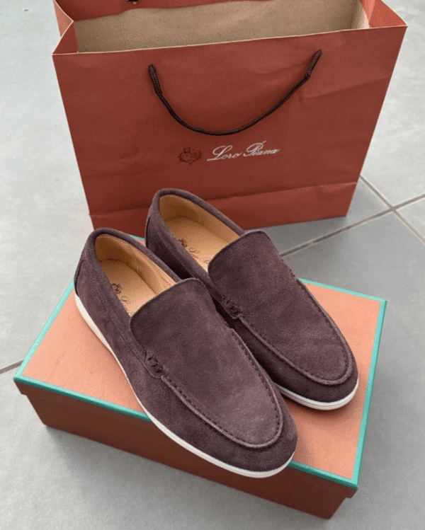 First Copy Loro Piana Loafers 18068 Coffee | Shop Now