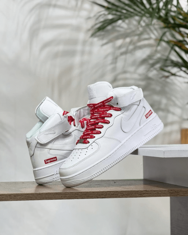 Nike Air Force 1 Mid Supreme White - 7A First Copy