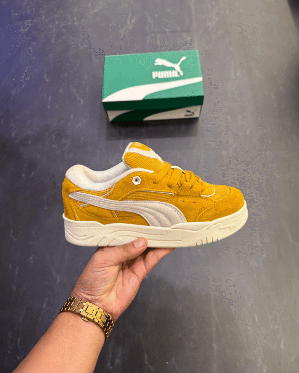 Puma Suede 180 Yellow Sneakers - First Copy Replica