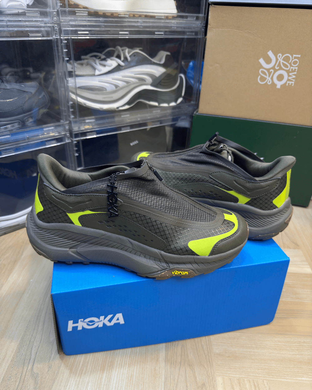 Hoka Project Transport Olive 1 Shop Hoka Project Transport Olive - First Copy Running Shoes