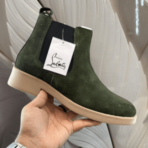 Shop Men's Louboutin Suede Boots Online India - First Copy