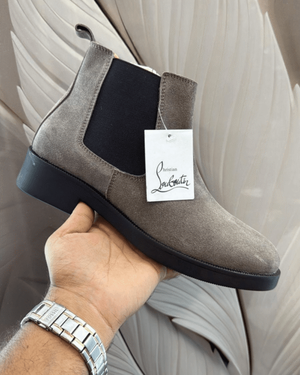 Shop Men's Louboutin Suede Boots Online India - First Copy