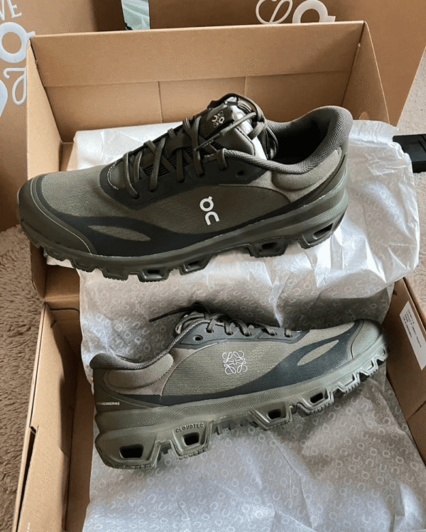 ON Cloud Venture Loewe Khaki Olive - First Copy Replica Shoes