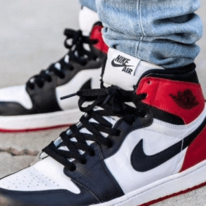 Air Jordan 1 High Black Red Toe - First Copy Replica